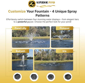 Superior Pond: SFX Floating Fountain - 100 Foot Cord