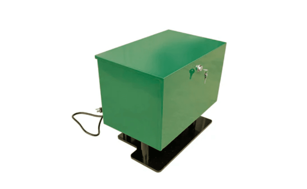 Scott Aerator: Steel Compressor Cabinet with Fan & Grounding Base