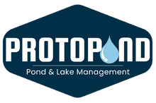 Protopond logo for pond and lake management on a white background