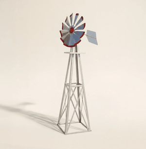 Outdoor Water Solutions: Steel Garden Windmill for Yard