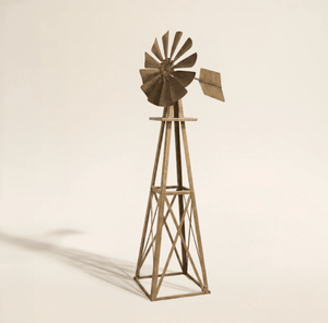 Outdoor Water Solutions: Steel Garden Windmill for Yard