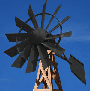 Outdoor Water Solutions: Wood Tower Windmill