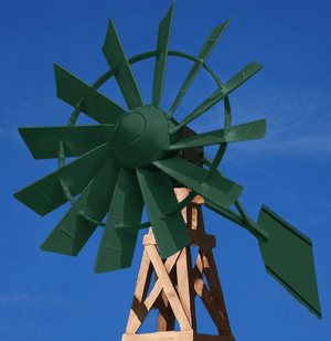 Outdoor Water Solutions: Wood Tower Windmill