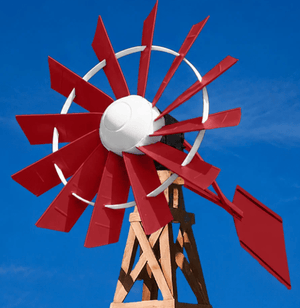 Outdoor Water Solutions: Wood Tower Windmill