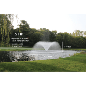Kasco Marine: VFX Series Aerating Display Fountain for Small Ponds to Large Ponds