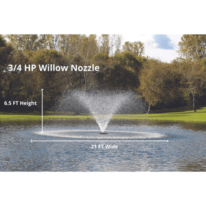 Kasco Marine: J Series Decorative Display Fountain 3/4 HP for Small Ponds