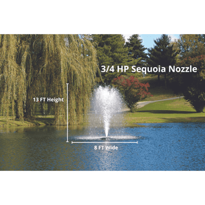 Kasco Marine: J Series Decorative Display Fountain 3/4 HP for Small Ponds