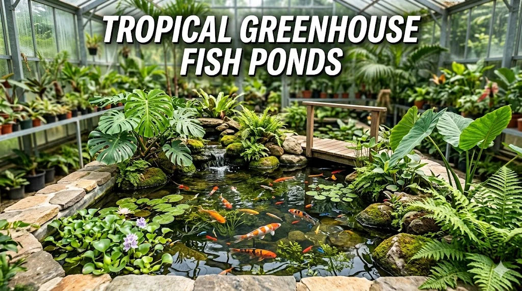 Tropical Greenhouse Fish Ponds