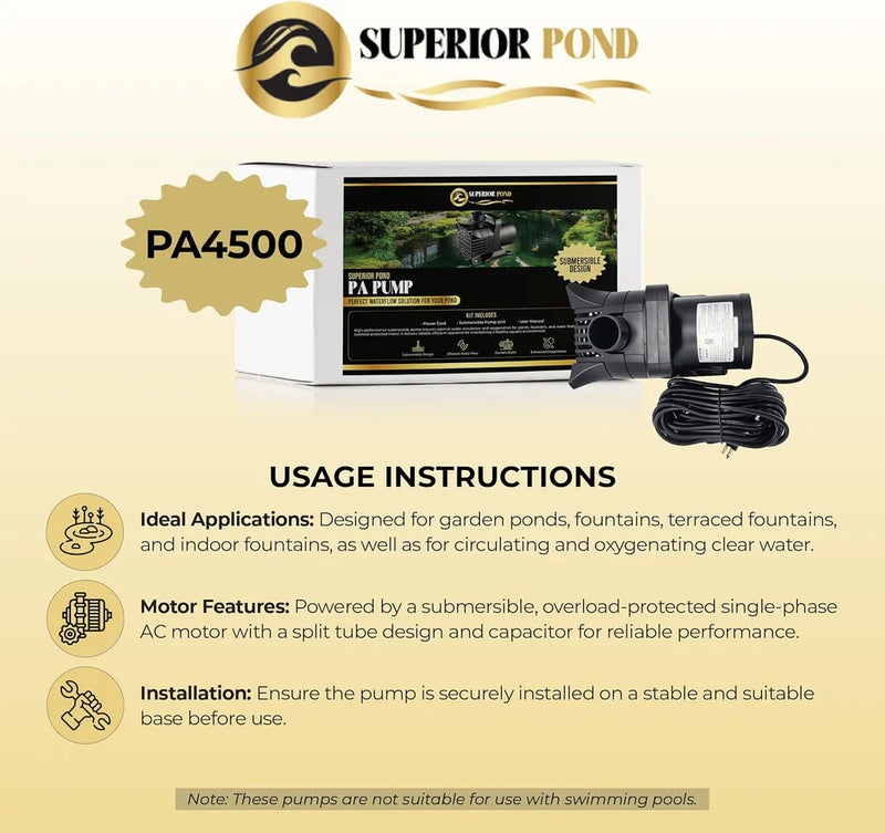 Load image into Gallery viewer, Superior Pond: Asynchronous Pond Pump - 33 Foot Cord
