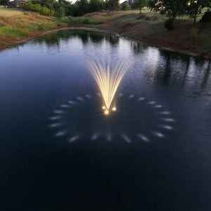 PondSelect: E-Series 1/2 HP Pond Fountain, 4 Spray Patterns – 230V