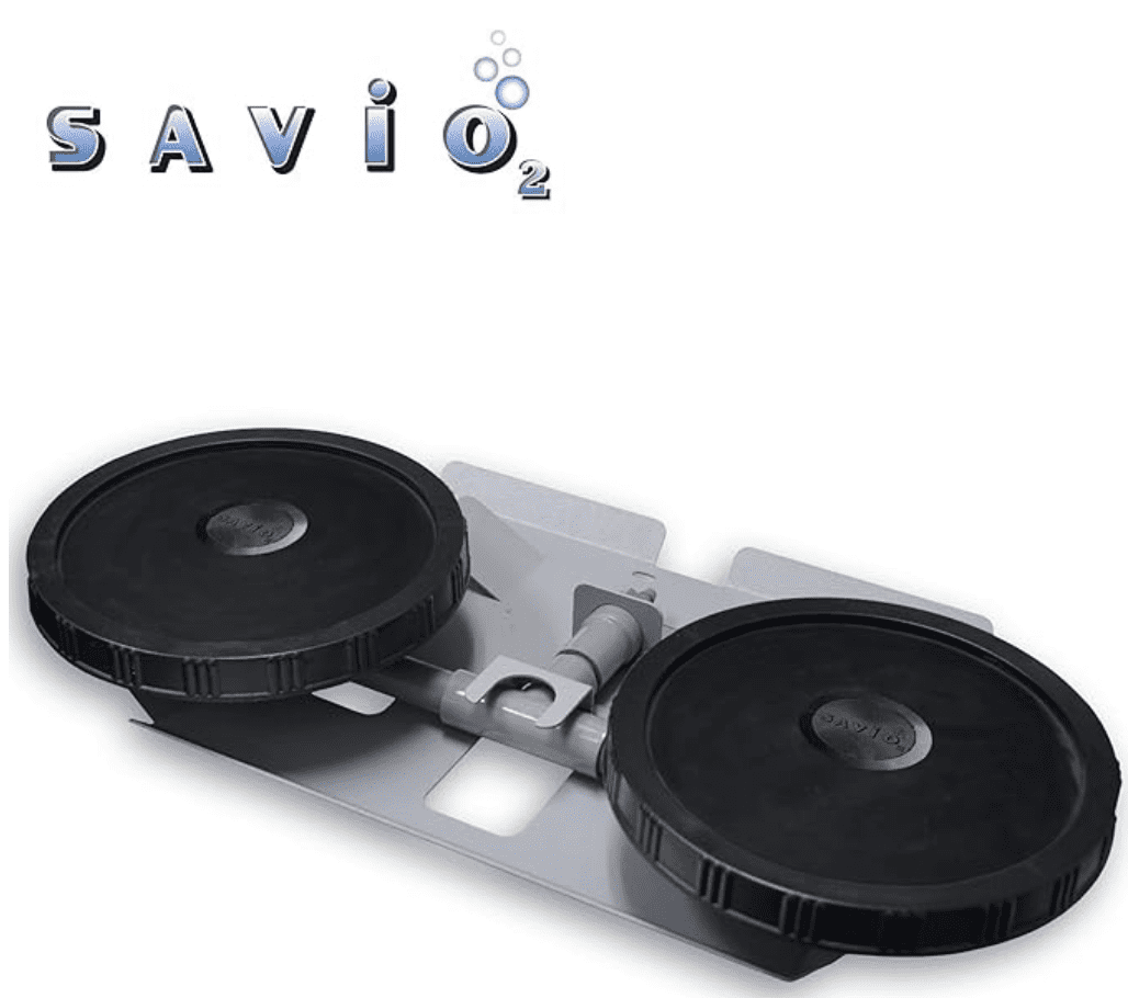 Anjon: Savio2 Aeration System 3 with Enclosures and 1HP Air Pump , Double Diffusers, 100' Weighted Tubing