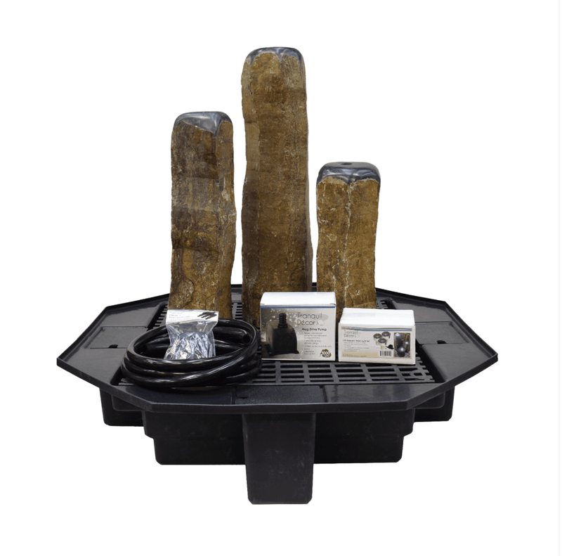 Load image into Gallery viewer, EasyPro: Tranquil Décor Dome Top Basalt Fountain Complete Kit- 20&quot;, 27&quot;, 35&quot;
