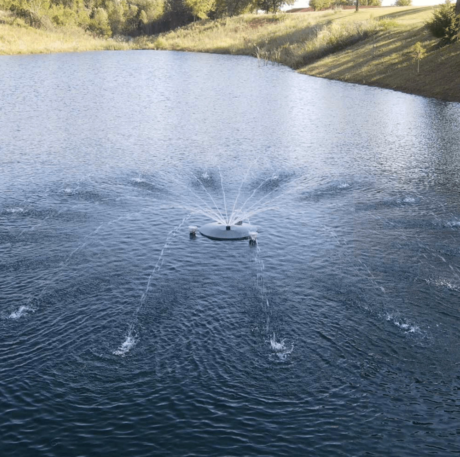 PondSelect: Classic Series 1/3 HP Pond Fountain, 5 Spray Patterns – 115V