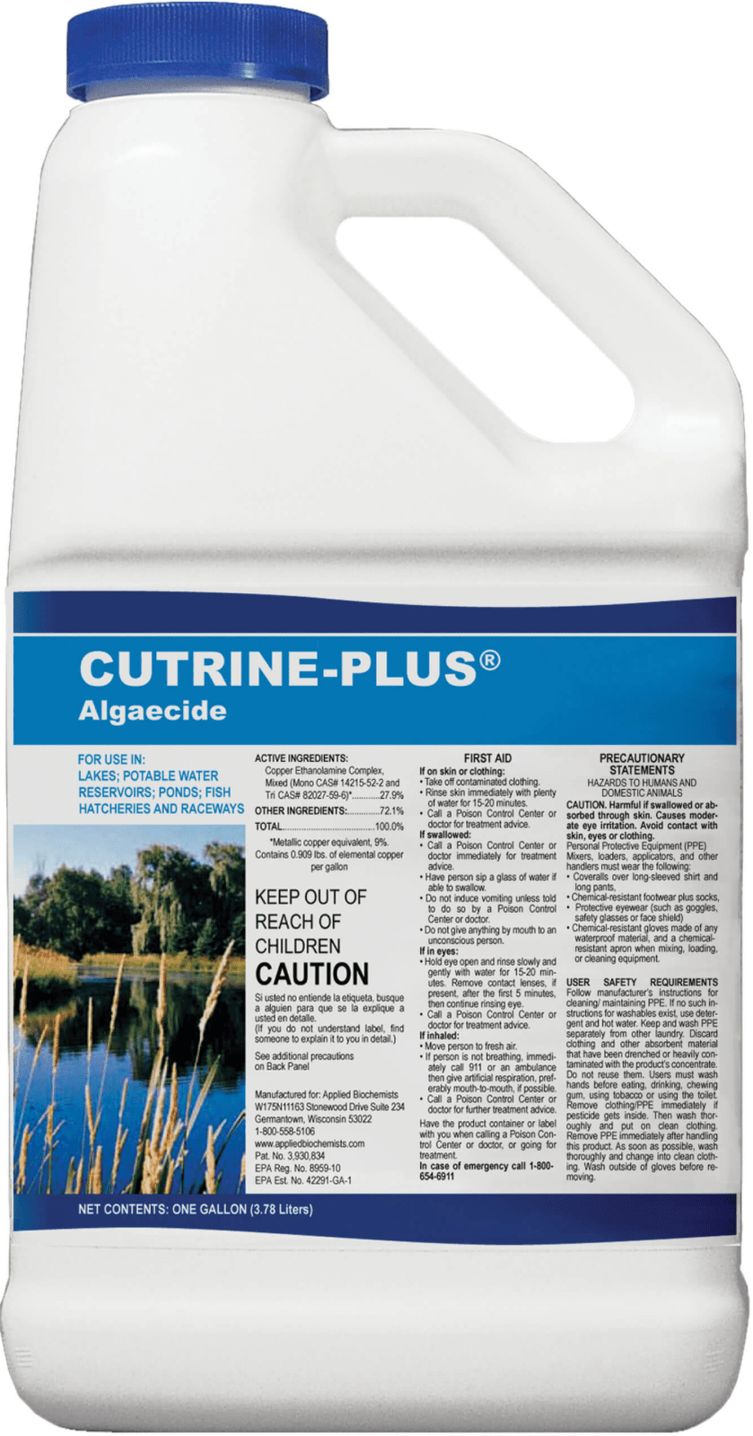 EasyPro: CPL Cutrine Plus Liquid Algaecide - 1 gallon
