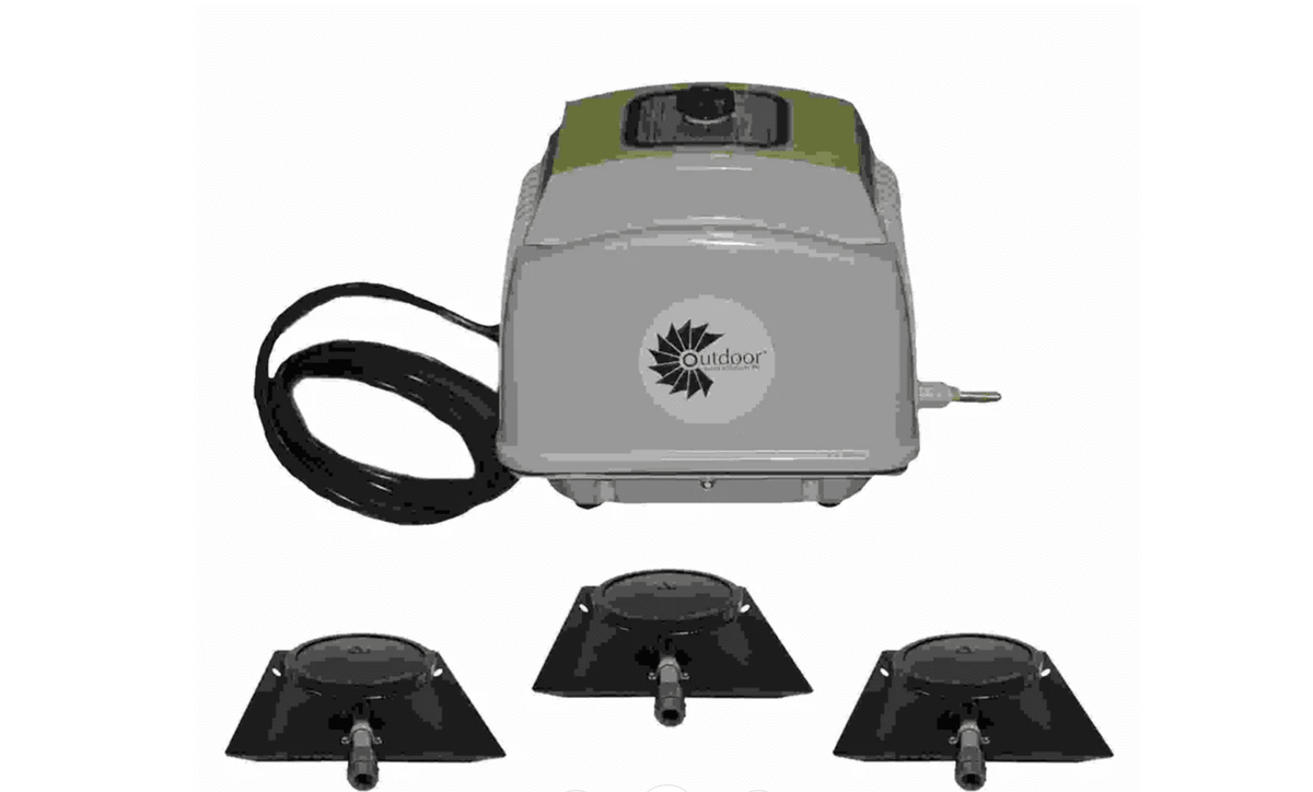 Outdoor Water Solutions: Pond Aerator Bubbler / LD Series / Shallow Pond Aeration