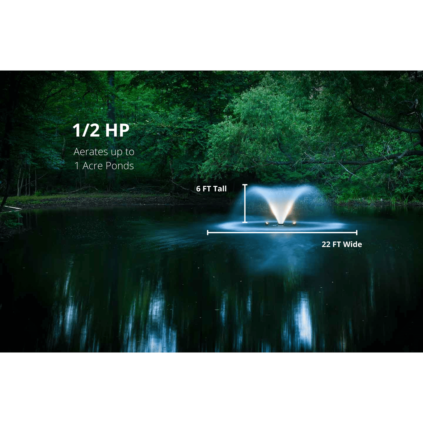 Scott Aerator: DA-20 Display Fountain Aerator for Small Ponds to Large Ponds