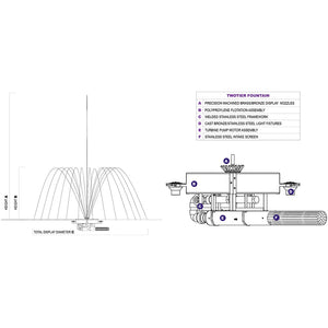 Vertex TwoTier Commercial Fountain