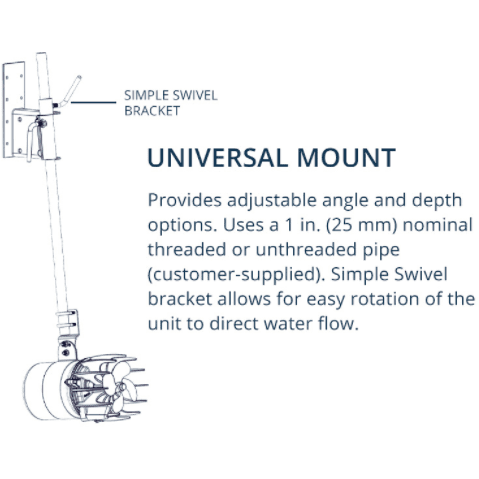 Kasco Marine: AquatiClear Water Circulator in Motor Sizes 1/2HP, 3/4HP and 1HP